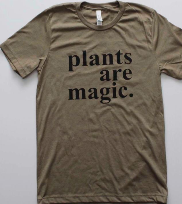 Plants are Magic T-Shirt Olive