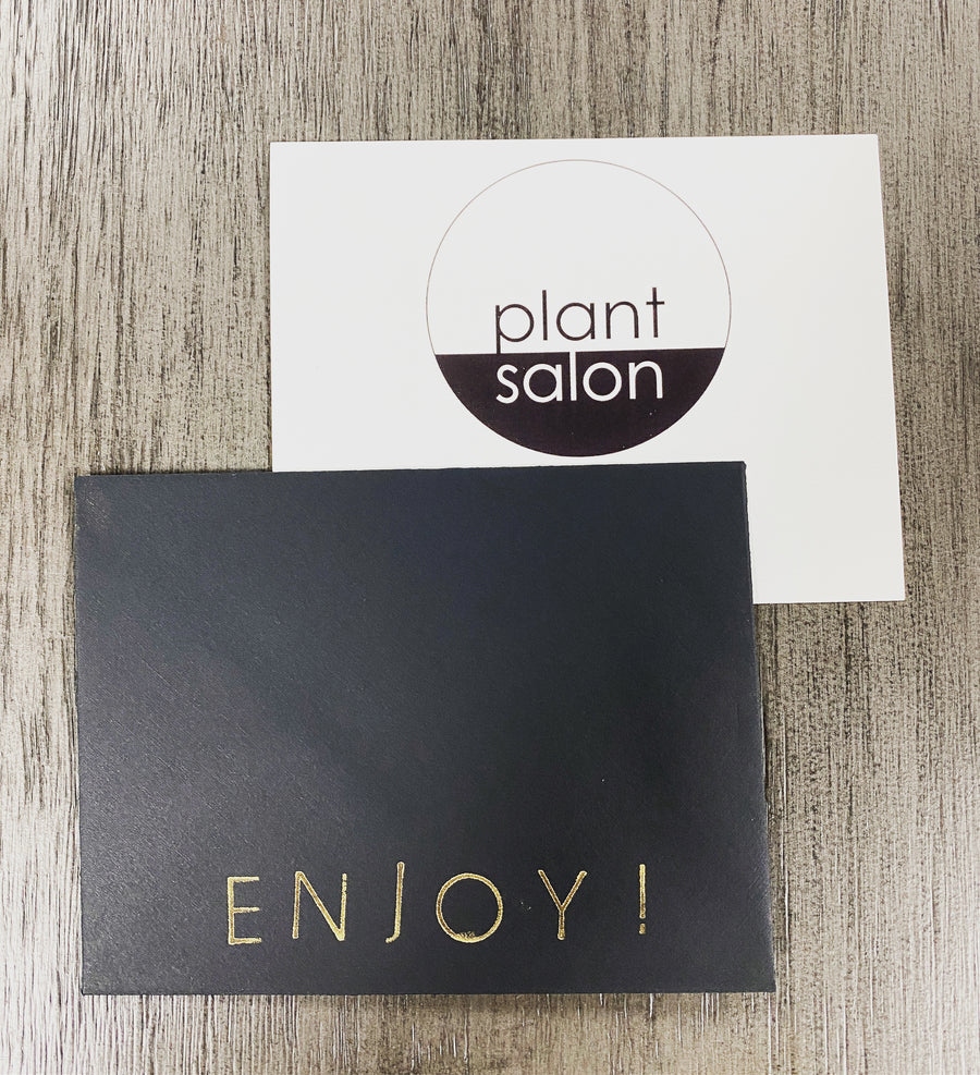 Plant Salon Gift Certificate with Envelope