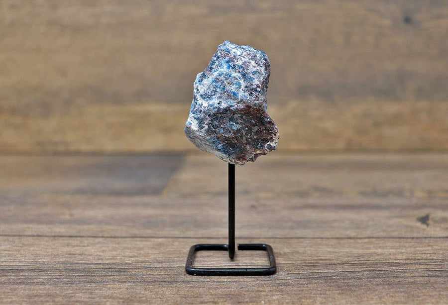 Apatite on Metal Stand | Crystal Décor | Apatite Décor