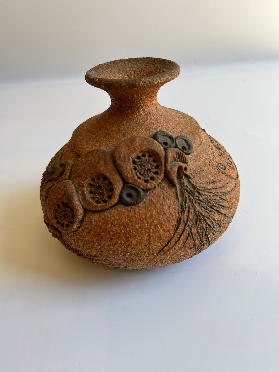 Vintage Inspired Carma Studio Brown Vase