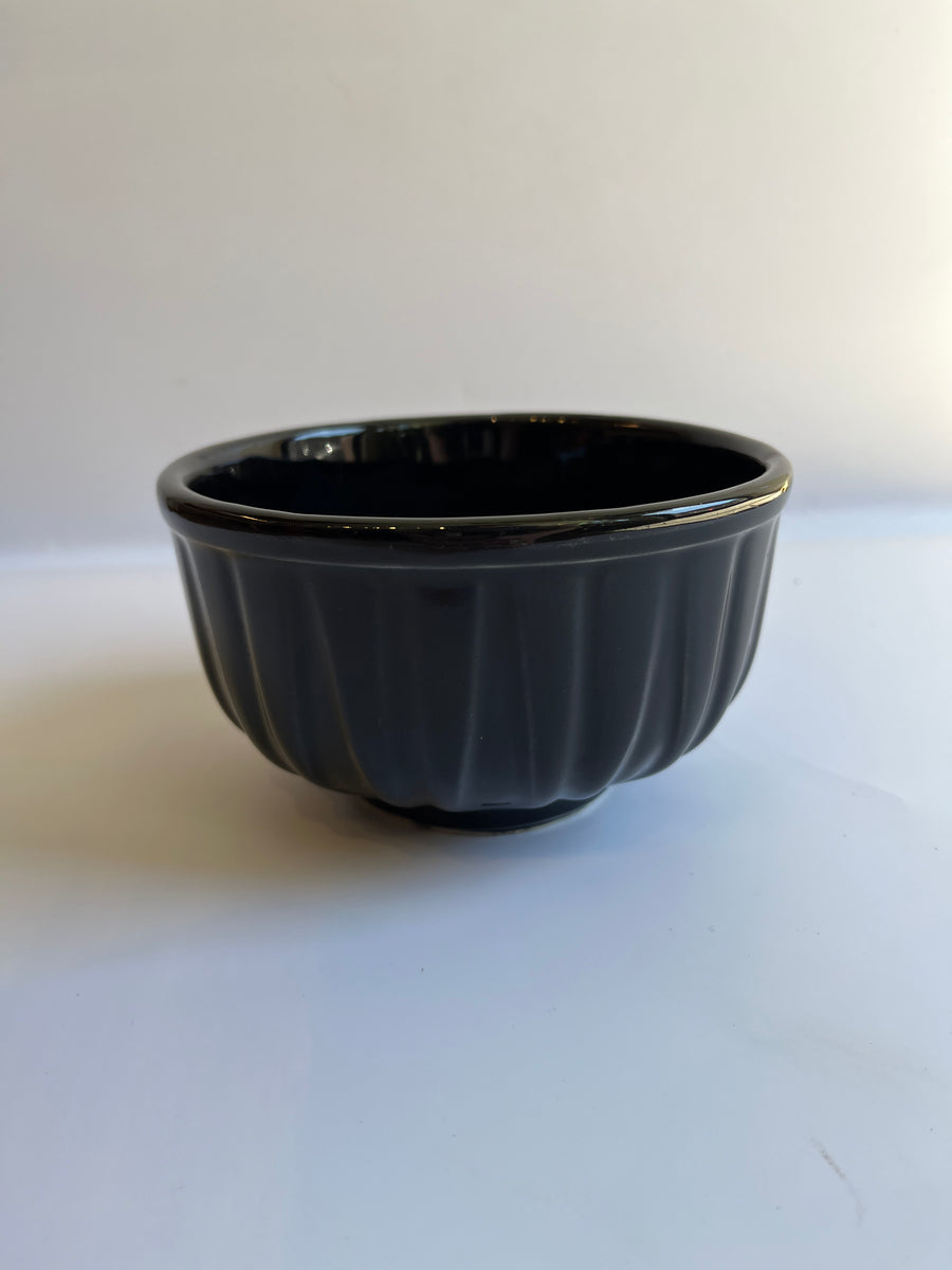 Vintage Inspired Black Bowl
