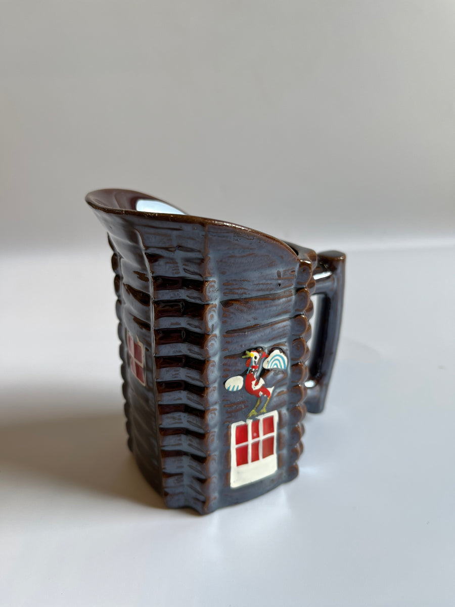 Vintage Inspired Mini Log Cabin Jug