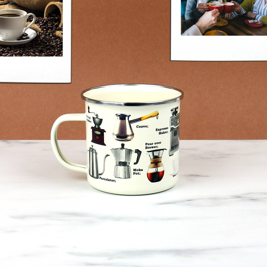 Coffee Enamel Mug