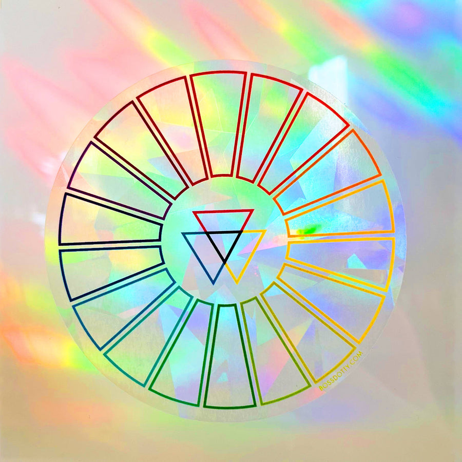 Color Wheel Rainbow Suncatcher | Window Decal