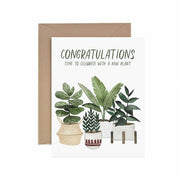 Congratulations New Plant Greeting Card - Plant Salon