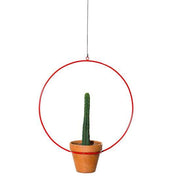 18" Hanging Circle Planter Red - Plant Salon