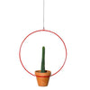 18" Hanging Circle Planter Red - Plant Salon