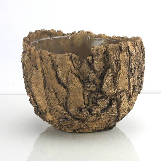 Ceramic Fossil Bowl Planter