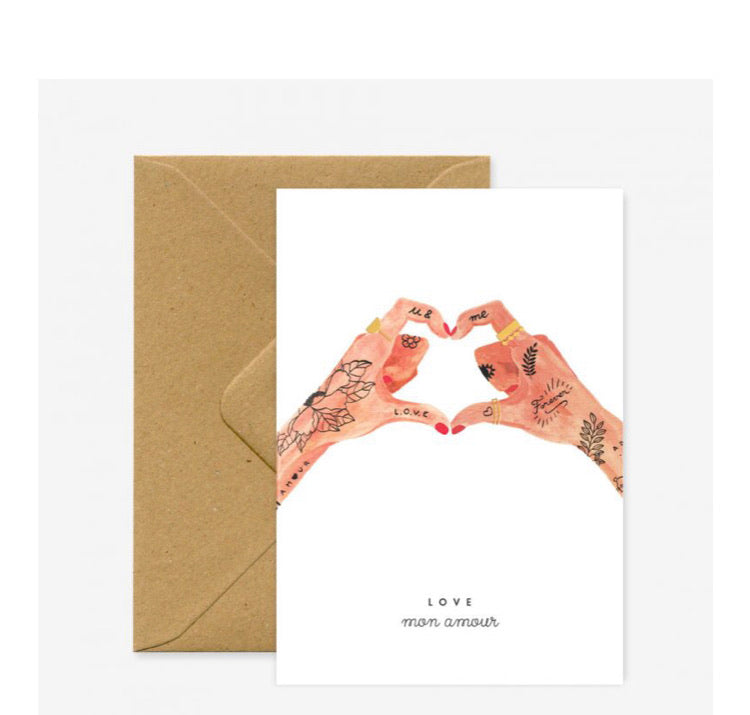 Hands of Love greeting card